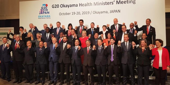 G20 Sağlık Bakanları Toplantısı Japonya’nın Okayama Kentinde Yapıldı.