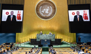 Cumhurbaşkanı Erdoğan BM Genel Kurul’una seslendi: Güvenlik Konseyinin reforma tabi tutulması gerekli