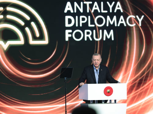 Cumhurbaşkanı Erdoğan, Antalya Diplomasi Forumu’nda konuştu