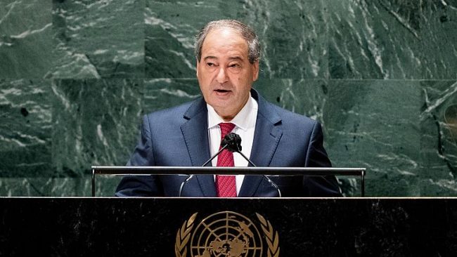 Suriye Dışişleri Bakanı Faysal Mikdad, BM Genel Kurulunda; “Suriyeli mülteciler için kapılarımız ardına kadar açık”.
