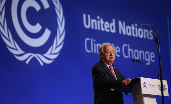 BM Genel Sekreteri Guterres, Gelişmiş Ülkeleri savunmasız ülkeler için iklim taahhüdünü yerine getirmeye çağırıyor.